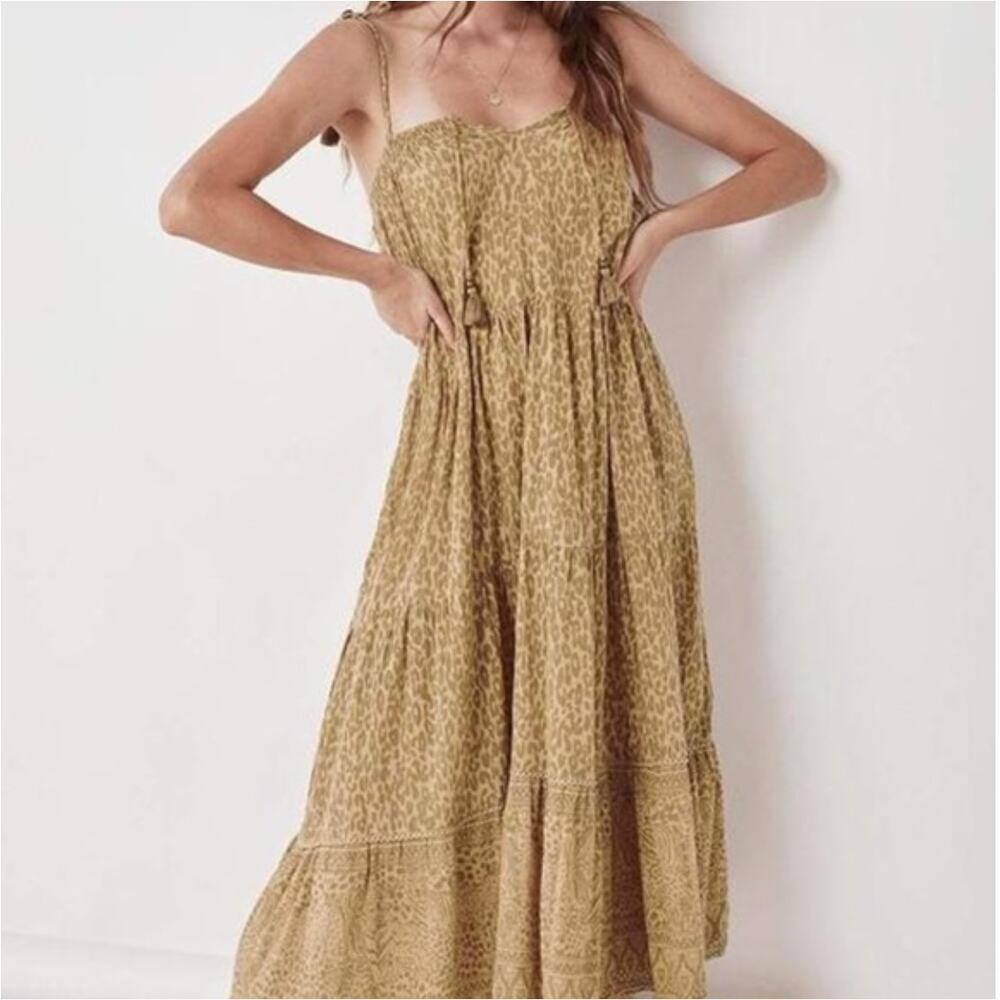 EUC Spell & The Gypsy Wild Thing Strappy Maxi Dress - S - Picture 2 of 12